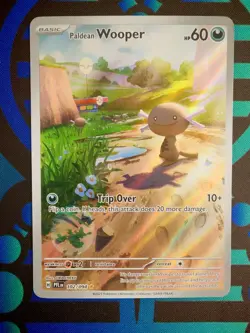 Pokemon Paldean Wooper 102/094 Phantasmal Flames Illustration Rare NM - Image 1