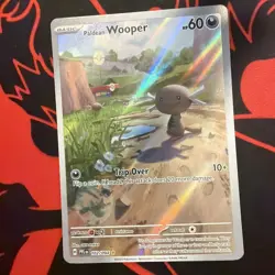 Paldean Wooper 102/094 Pokemon Phantasmal Flames Illustration Rare NM - Image 1