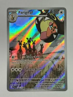 Pokemon TCG - Farigiraf - Paldea Evolved 228/193 llustration Rare Holo Full Art - Image 1