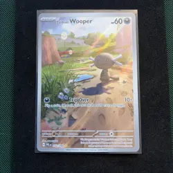Paldean Wooper 102/094 Illustration Rare Phantasmal Flames Pokemon Holo NM - Image 1