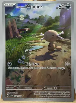Paldean Wooper 102/094 Illustration Rare Phantasmal Flames Pokemon Holo NM - Image 1