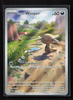 Paldean Wooper 102/094 Illustration Rare Phantasmal Flames Pokemon NM - Image 1