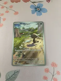 Pokemon TCG Paldean Wooper Illustration Rare Card 102/094 Phantasmal Flames NM - Image 1