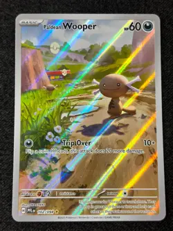 Pokemon TCG Paldean Wooper Illustration Rare 102/094 Phantasmal Flames NM - Image 1