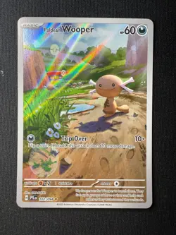 Pokemon TCG Paldean Wooper 102/094 Illustration Rare – Phantasmal Flames – NM - Image 2