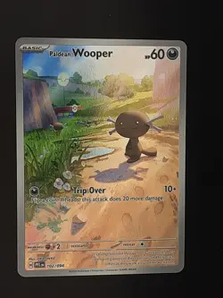 Phantasmal Flames Paldean Wooper 102/094 Illustration Rare Pokemon Card NM - Image 1