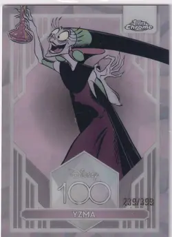 Topps Disney Chrome 100 Card No. 58 Yzma 239/399 Pink Parallel - Image 1