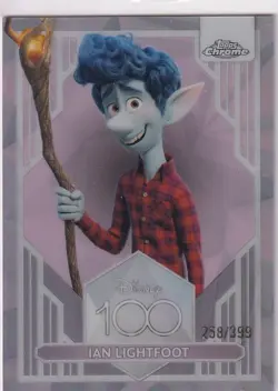 Topps Disney Chrome 100 Card No. 31 Ian Lightfoot 258/399 Pink Parallel - Image 1