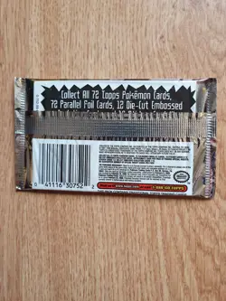Sealed Topps Pokemon The First Movie 1999 Trading Cards Booster Pack - Image 2