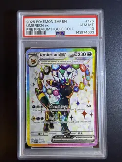 2025 POKEMON SVP EN-SV BLACK STAR PROMO #176 UMBREON EX PSA 10 - Image 1