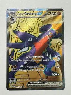 Pokemon TCG - Cynthia's Garchomp EX - Destined Rivals 215/182 Ultra Rare Holo - Image 1