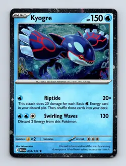 Kyogre (Cosmos Holo) 034/132 Rare Miscellaneous Cards & Products Pokemon NM - Image 1