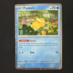 TRIPLE SWIRLS 🌀💫 Psyduck 007 Mega Cosmos Holo Promo Nintendo Pokemon Card - Image 4