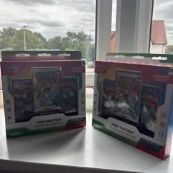 Pokemon TCG First Partner Illustration Collection Series 1 Box 3 Promo Cards x2 - Image 1
