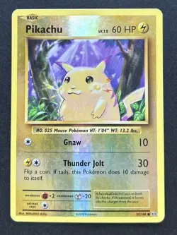 Pikachu XY Evolutions 35/108 Reverse Holo Pokemon Card MP - Image 1