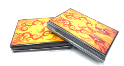 100PCS MTG Card Sleeves Art Deck Protector, Matte Back & Clear Front,Dragon Fire - Image 5