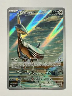 Pokemon TCG - Skarmory - Surging Sparks 209/191 Illustration Rare Full Art Holo - Image 1