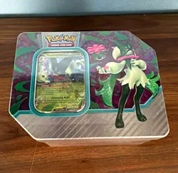 Pokemon TCG Paldea Partners Tin Meowscarada ex 61 Cards Promo Booster EN 2023 - Image 1