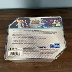 Pokemon TCG Paldea Partners Tin Meowscarada ex 61 Cards Promo Booster EN 2023 - Image 2
