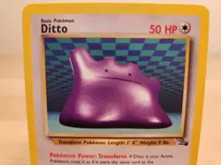 Ditto Fossil Pokemon Card 18/62 Rare - Image 2