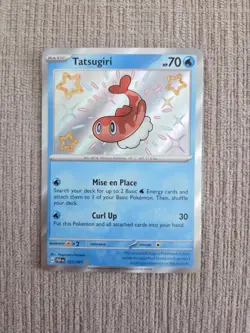 Tatsugiri 127/091 Paldean Fates Baby Shiny Holo Rare Pokemon TCG Card - Image 1