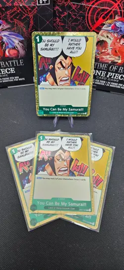 You Can Be My Samurai!!(Foil)PRB-02 OP01-055 C NM Playset-One Piece Card Game - Image 1