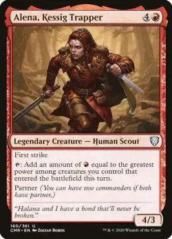 NM Foil - Alena, Kessig Trapper [CMR - 160] Commander Legends - Image 1