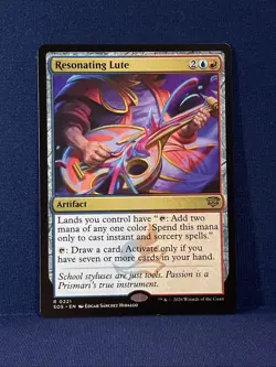 MTG, Resonating Lute #0221 (Rare) SOS Secrets Of Strixhaven - Image 1