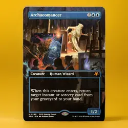 MTG, ARCHAEOMANCER (Borderless) M #0149 SOS SPECIAL GUEST Secrets Of Strixhaven - Image 1