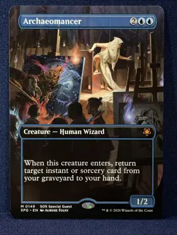 MTG, ARCHAEOMANCER (Borderless) M #0149 SOS SPECIAL GUEST Secrets Of Strixhaven - Image 3