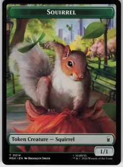 Galactus // Squirrel Double-Sided Token Marvel Super Heroes Magic Gathering NM - Image 2