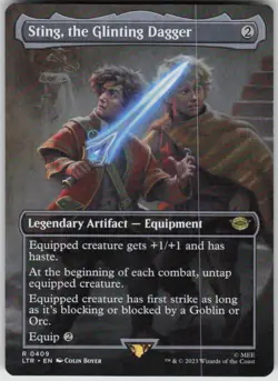 Sting, the Glinting Dagger (Borderless) Universes Beyond: Lord of the Rings LP - Image 1