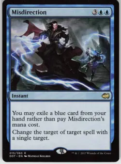 Misdirection 15 Rare Duel Decks: Merfolk vs. Goblins Magic: The Gathering LP - Image 1