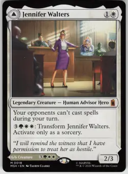 Jennifer Walters 18 Mythic Marvel Super Heroes Magic: The Gathering Near Mint - Image 1