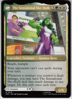 Jennifer Walters 18 Mythic Marvel Super Heroes Magic: The Gathering Near Mint - Image 2