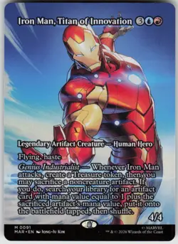 Iron Man Titan of Innovation (Borderless) Marvel Universe Eternal-Legal Magic NM - Image 1