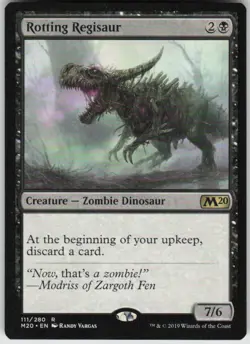 Rotting Regisaur 111 Rare Core Set 2020 Magic: The Gathering Lightly Played - Image 1