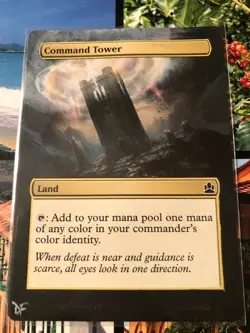 FULL ART ALTER Command Tower Commander MTG Magic the Gathering EDH Altered - Image 1