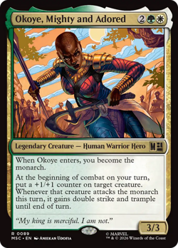 Okoye, Mighty and Adored - 89 - MSC - Near Mint - MTG - Image 1