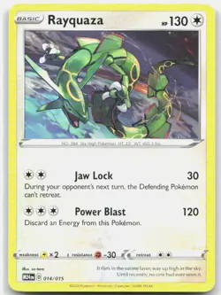 Rayquaza 014/015 Promo McDonald's Promos 2024 Pokemon Lightly Played - Image 1