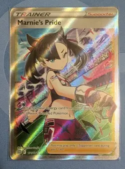 Pokemon TCG Marnie's Pride Full Art Holo Ultra Rare Brilliant Stars 171/172 - Image 1