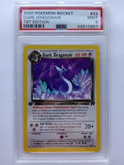 Pokemon 1x Dark Dragonair - Team Rocket - 1st Edition - #33 - PSA 9 - Image 1