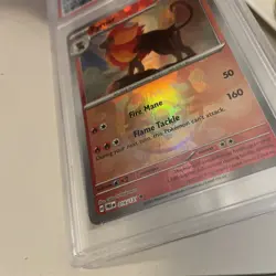 2025 POKEMON PRE EN-PRISMATIC EVOLUTIONS MASTER BALL REVERSE HOLO PYROAR PSA 10 - Image 3