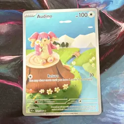 Pokemon TCG Audino Illustration Rare Holo Black Bolt 151/086 EN 2025 HP 100 - Image 1