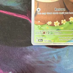 Pokemon TCG Audino Illustration Rare Holo Black Bolt 151/086 EN 2025 HP 100 - Image 3