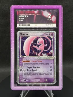 🔮 Pokemon TCG – Mew ex 100/110 – EX Holon Phantoms – Holo Rare – ACE 2 - POP 1 - Image 1