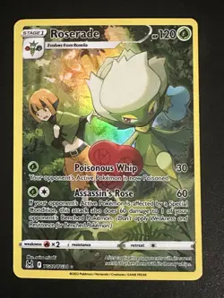 Roserade TG02/TG30 Pokemon Lost Origin Trainer Gallery Full Art Holo NM - Image 1