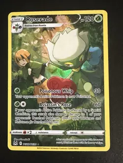 Roserade TG02/TG30 Pokemon Lost Origin Trainer Gallery Full Art Holo NM - Image 3
