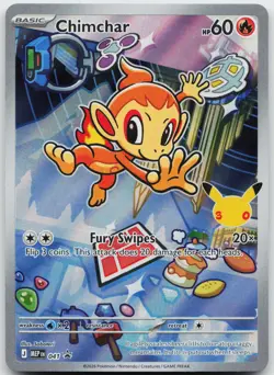Chimchar 041 Holo Promo ME: Mega Evolution Promo Pokemon Near Mint - Image 1