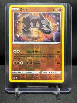 Onix 138/264 Reverse Holo Pokemon 2021 Fusion Strike NM - Image 1